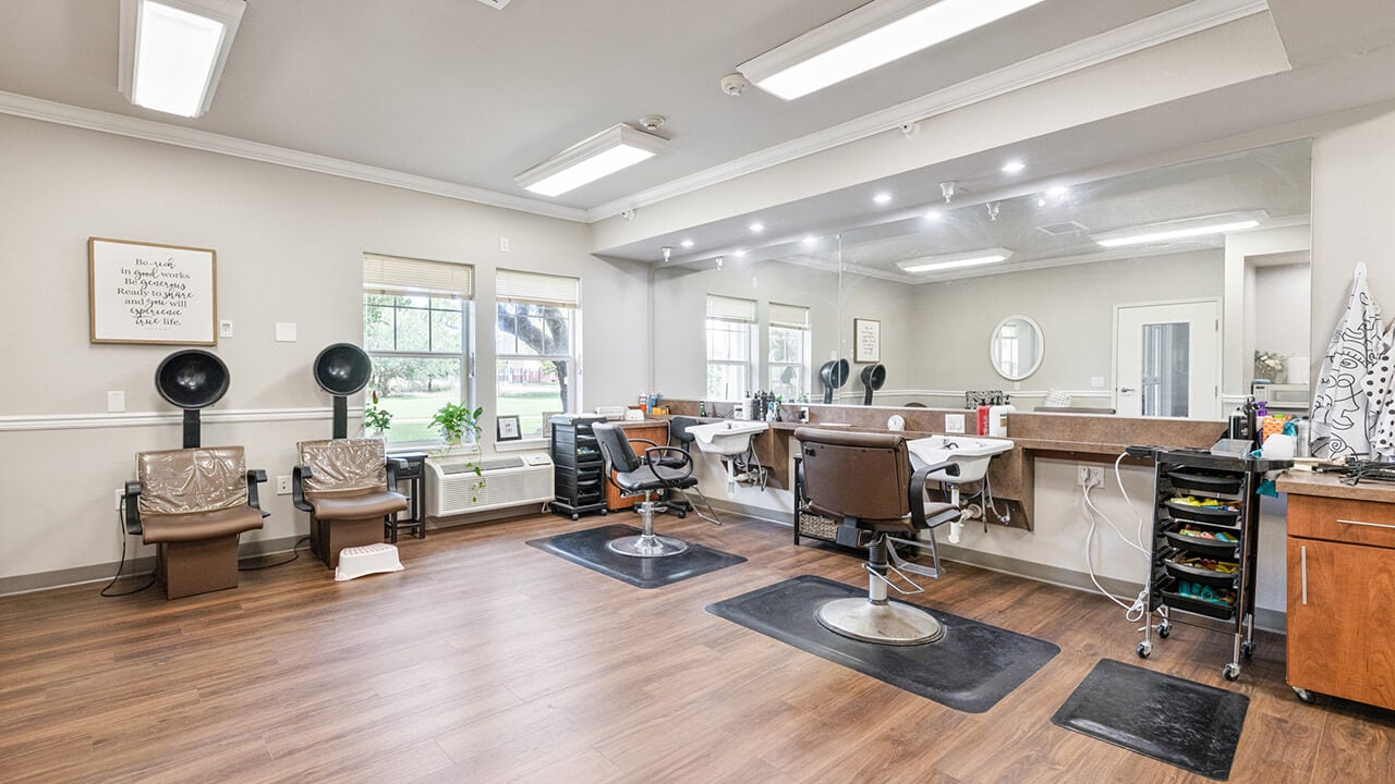 The beauty salon at The Oaks