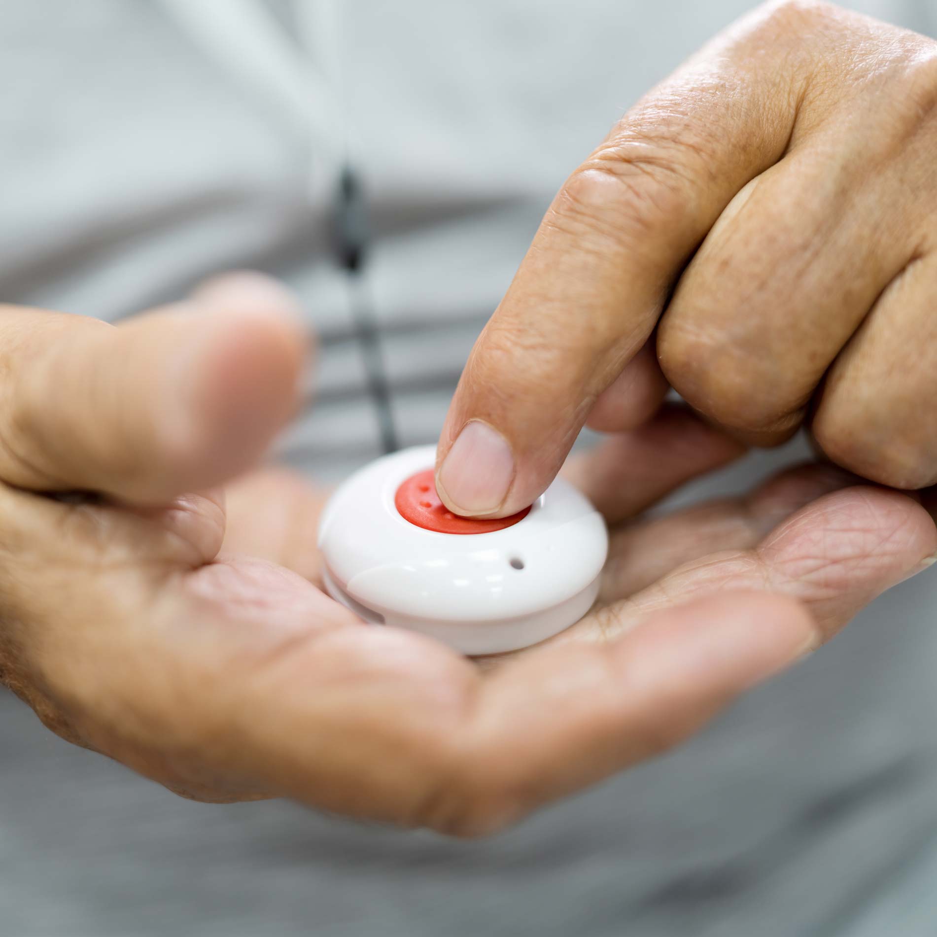 An emergency call button available to The Oaks residents